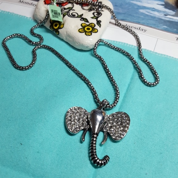 Creature Couture Elephant Necklace in 26 inch silverton. - Picture 4 of 5